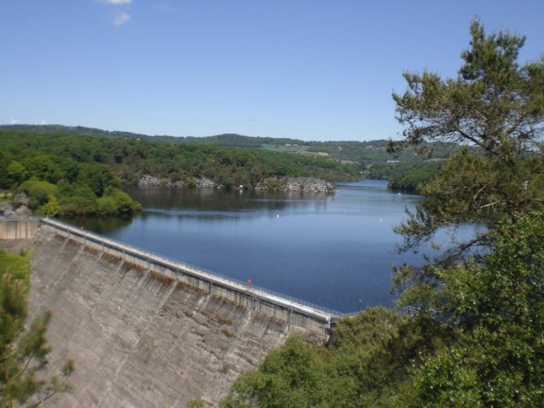 Réservoir du lac à Guerlédan